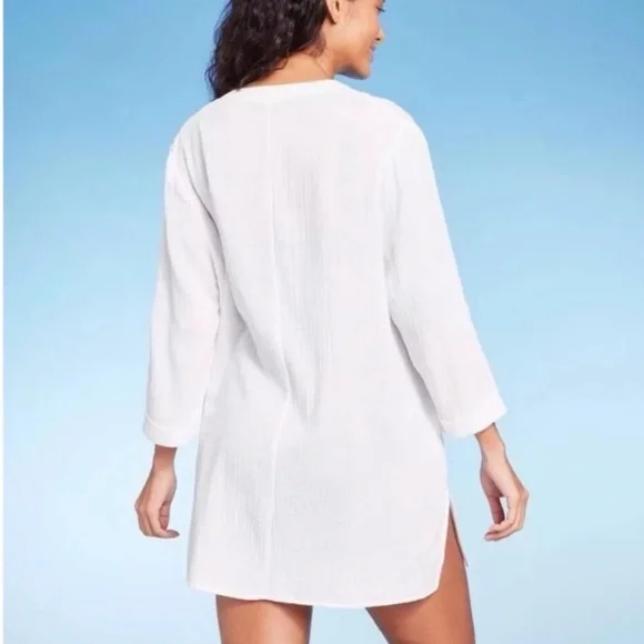 💙🌼NWT KONA SOL COVER UP. FRONT POCKETS 100% COTTON. - Picture 2 of 11